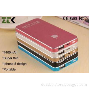 Polymer Iphone 5 Shape Portable Power Bank For Digital Came